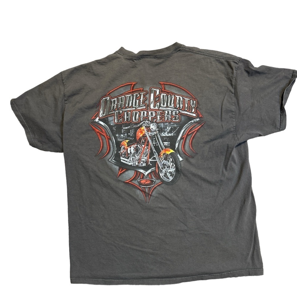 Orange County Choppers Graphic T-Shirt Mens‎ XL Faded Black Biker Motorcycle Tee